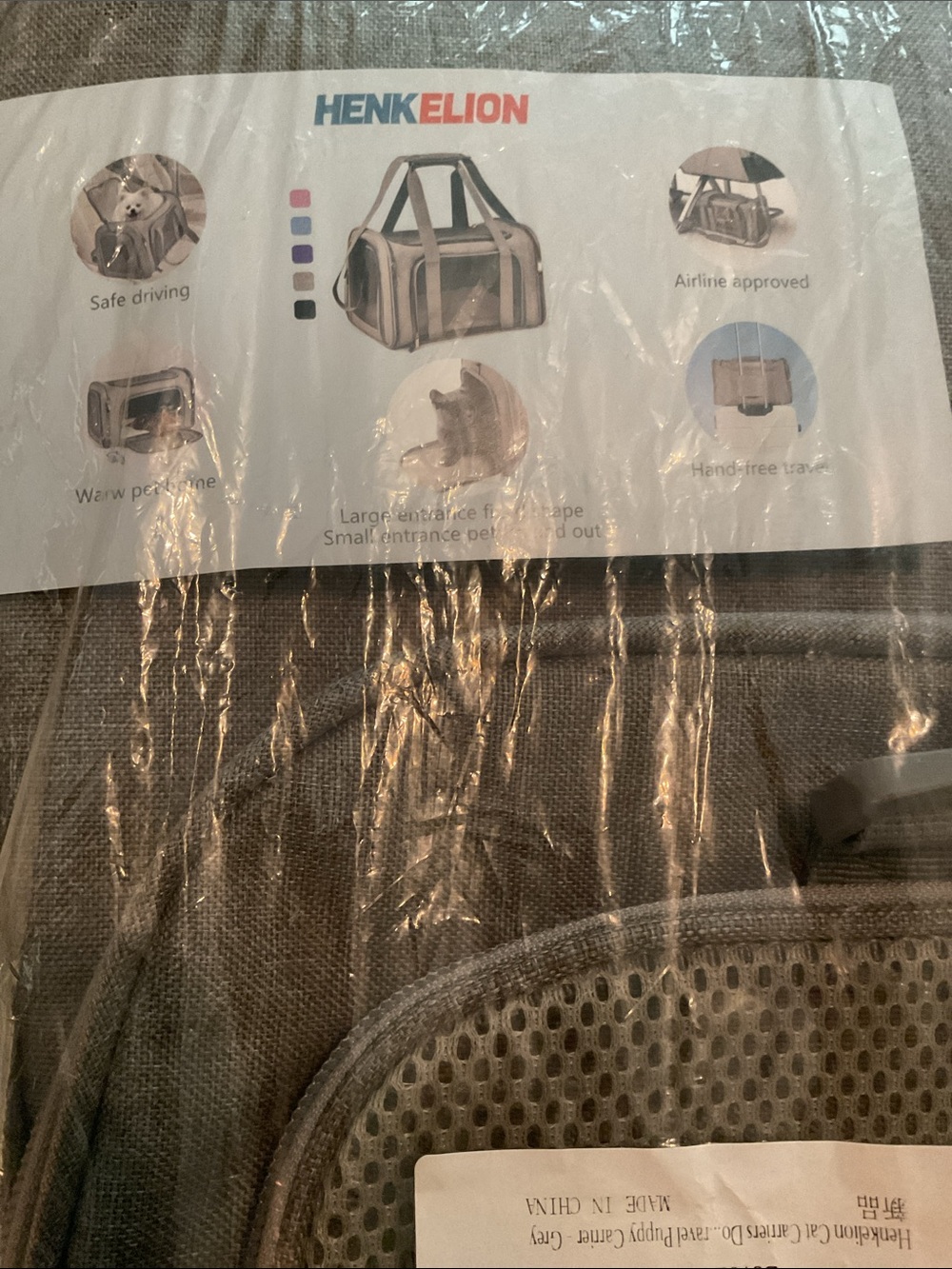 Henkelion TSA Approved Pet Carrier and Tomkas Puppy Carrier
